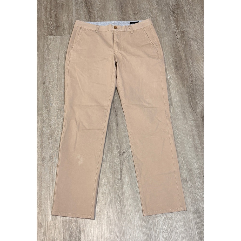 Bonobos Mens Slim Fit Chinos Tan Khaki Stretch Cotton Pants 31x30